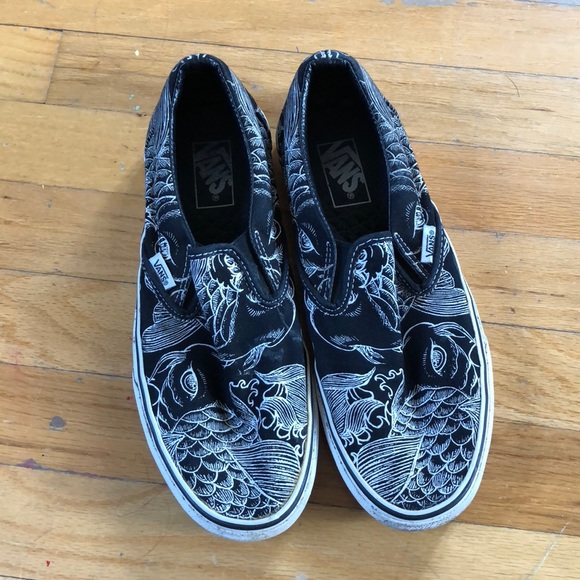 vans koi slip ons